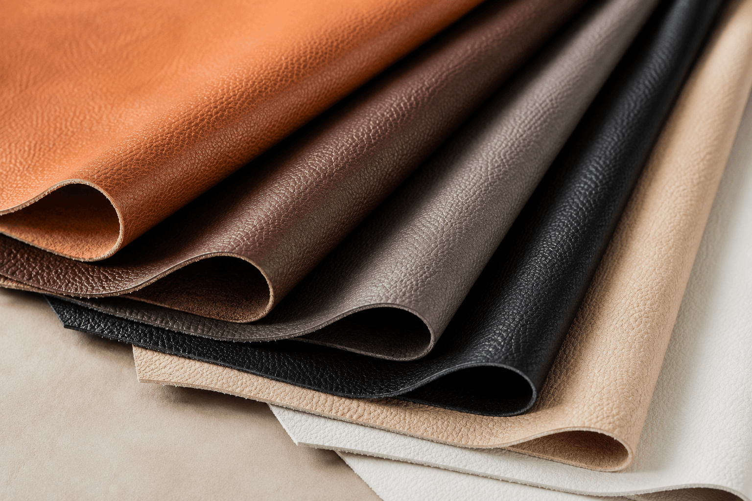 Artificial leather samples