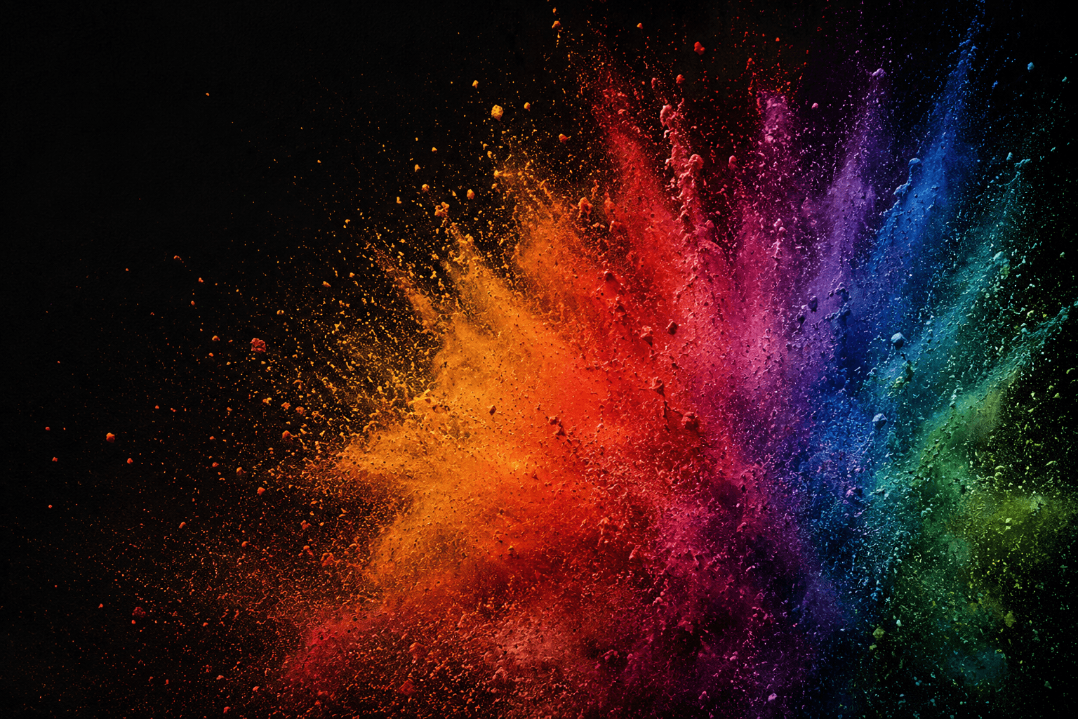 Color pigment splash